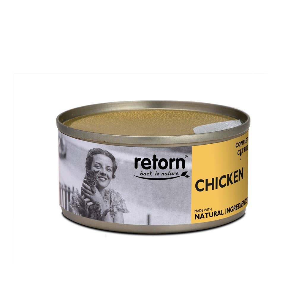 Chicken cans for cats by Retorn