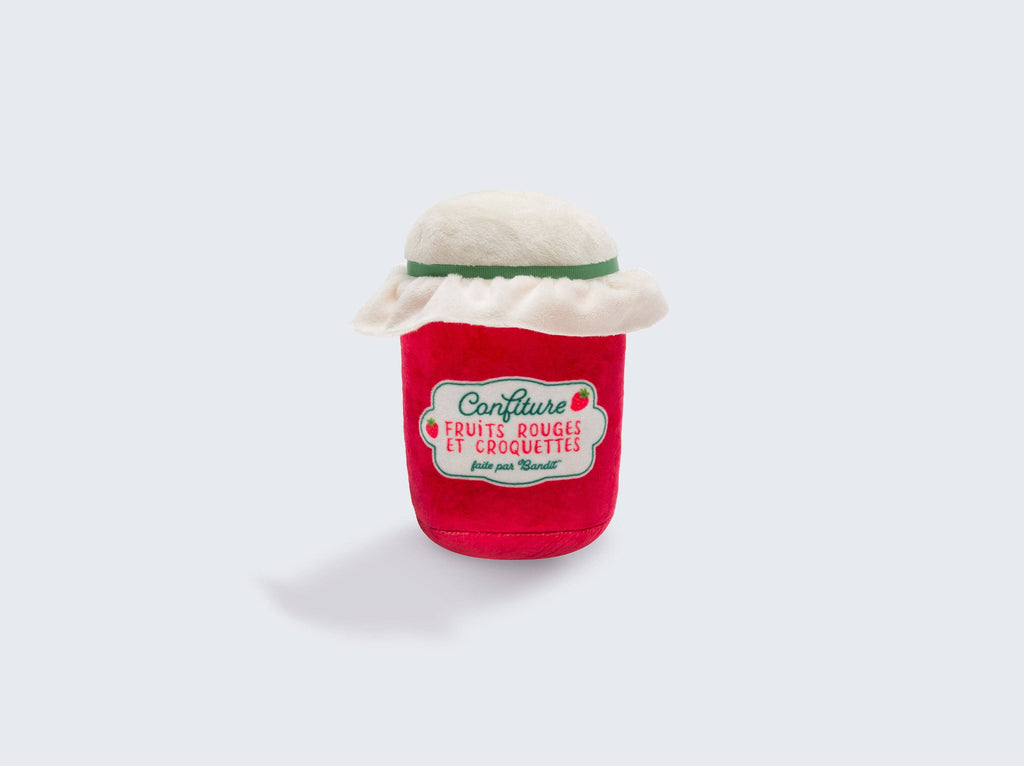 Jam jar dog toy