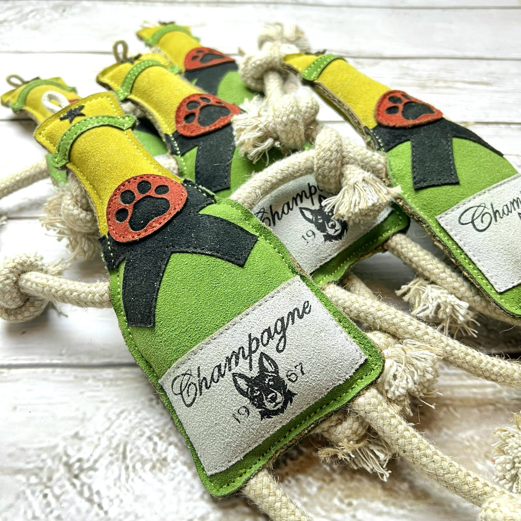 Champagne Paw dog toy 🍾
