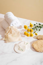 Organic cotton reuseable cleaning pads