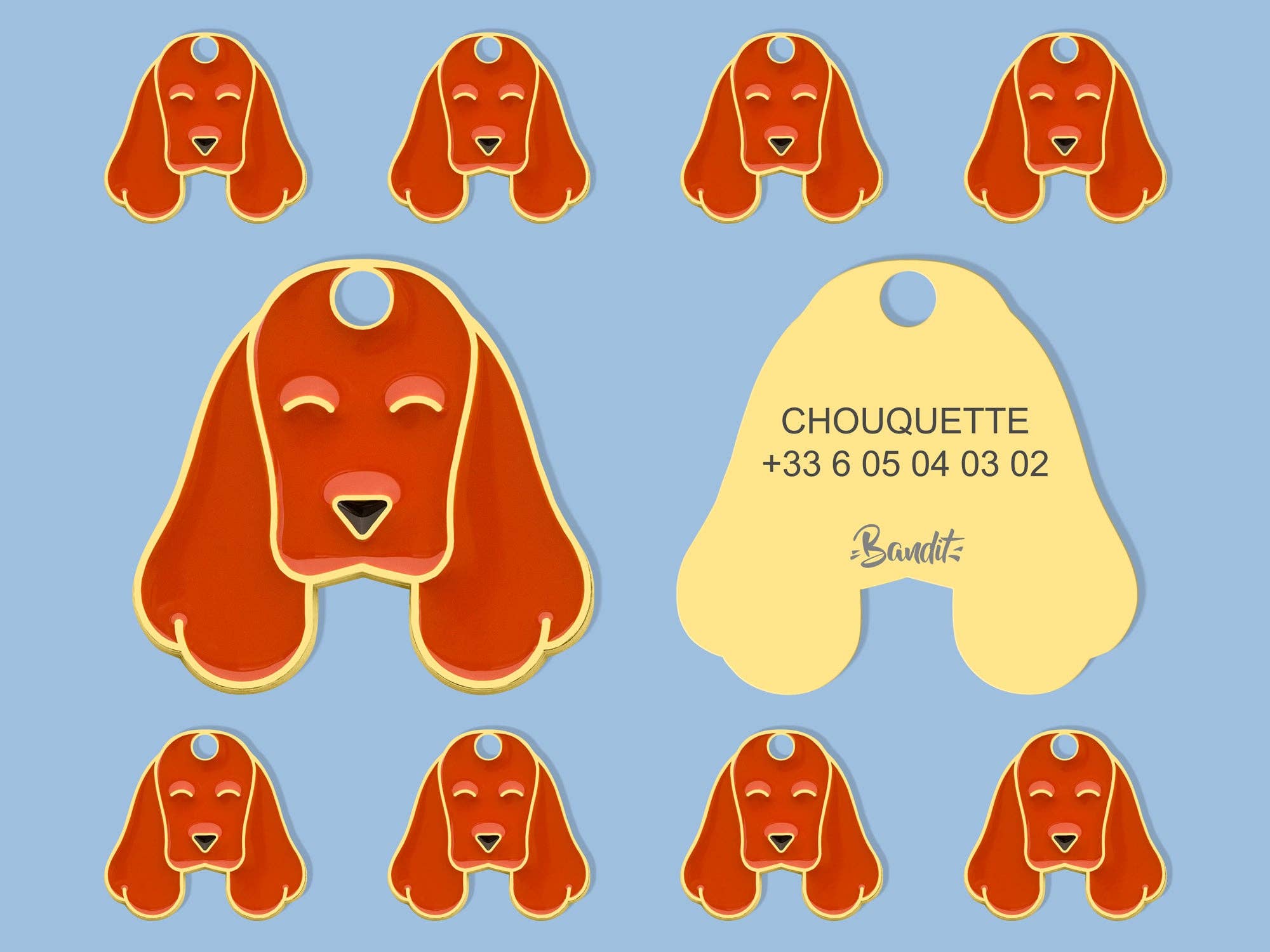 Cocker Spaniel dog tag
