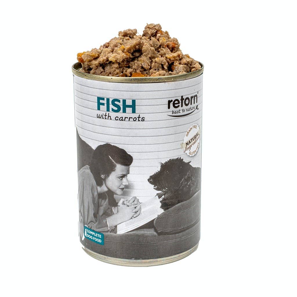 Fish with Carrots can for dogs (185g) by Retorn